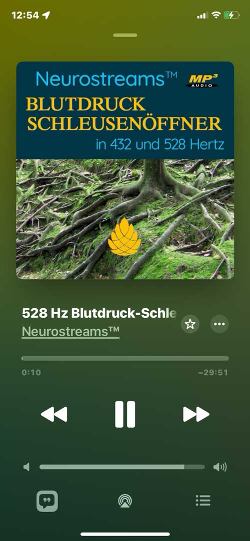 Blutdruck-Schleusenöffner auf dem Handy