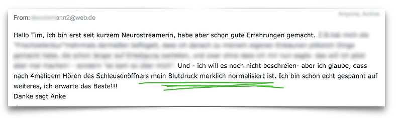 Blutdruck senken ohne Medikamente 2 Testimonial